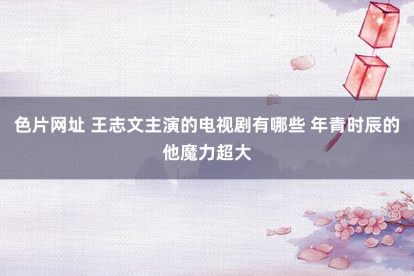 色片网址 王志文主演的电视剧有哪些 年青时辰的他魔力超大