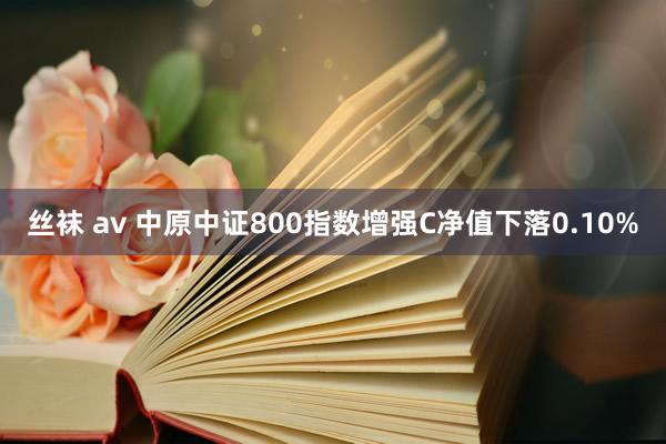 丝袜 av 中原中证800指数增强C净值下落0.10%